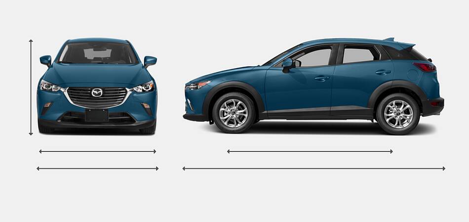2018 Mazda CX-3 Exterior Dimensions