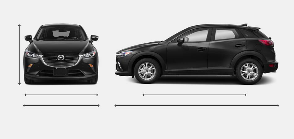2019 Mazda CX-3 Exterior Dimensions