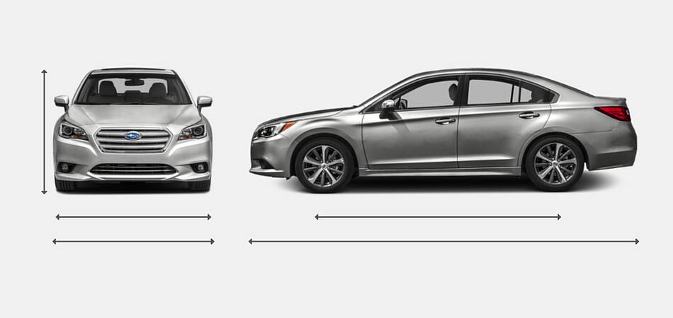 2016 Subaru Legacy Exterior Dimensions