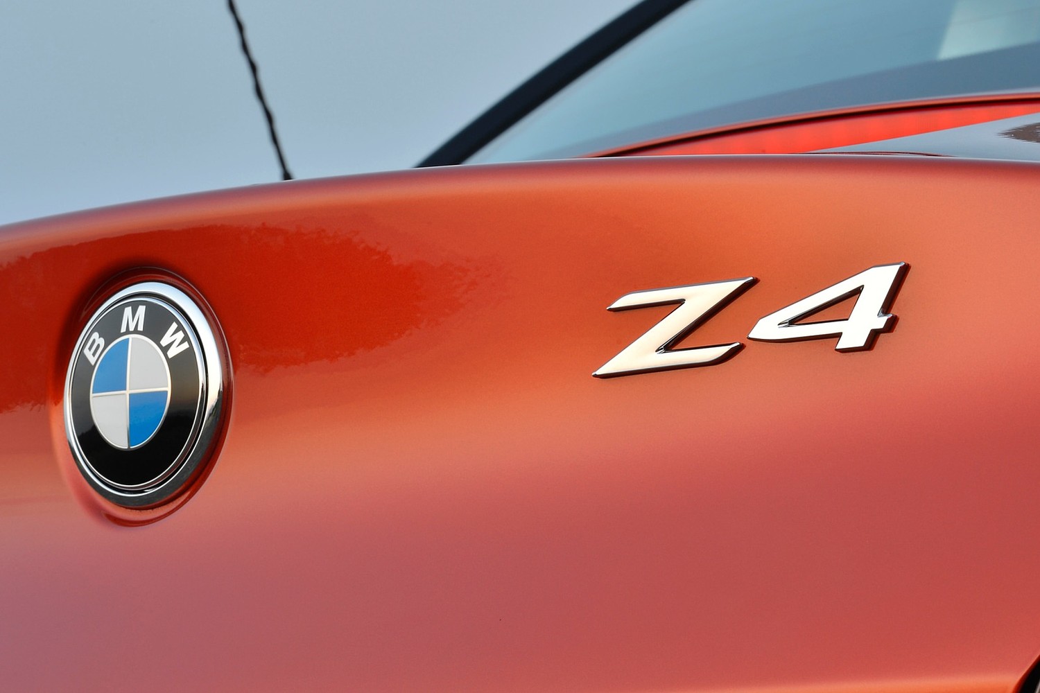 BMW Z4 sDrive35is Convertible Rear Badge (2014 model year shown)