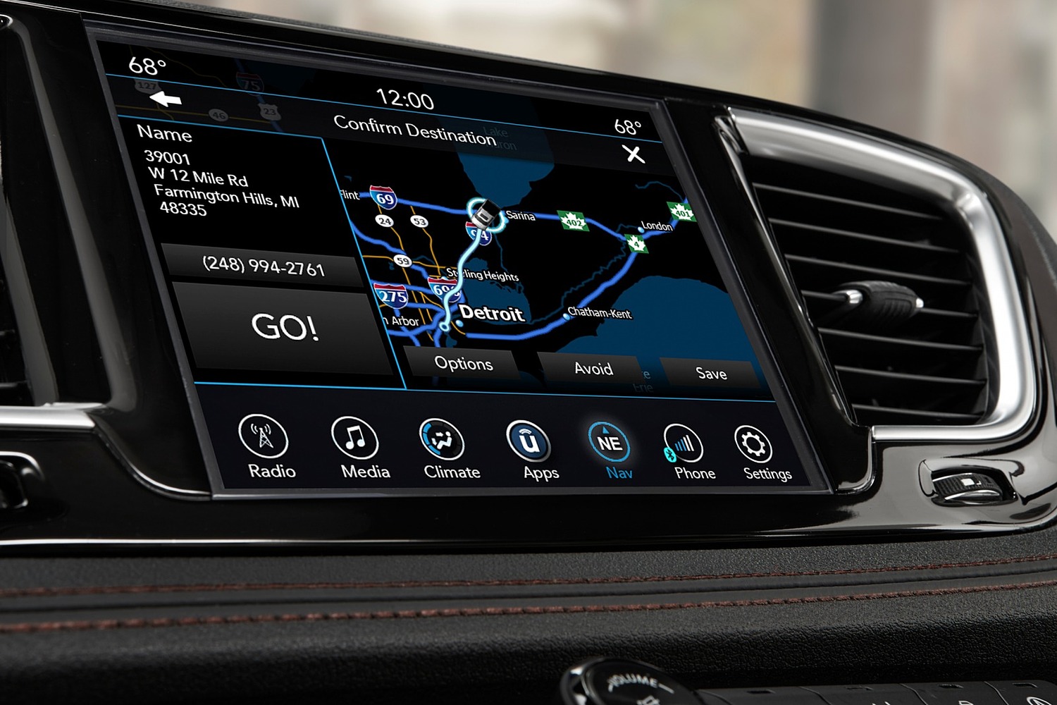 2017 Chrysler Pacifica Limited Passenger Minivan Navigation System