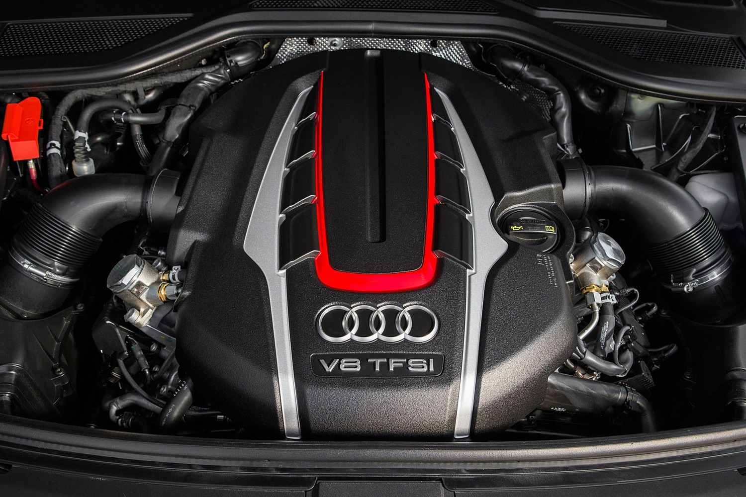 Audi S8 plus quattro Sedan 4.0L V8 Turbo Engine (2017 model year shown)