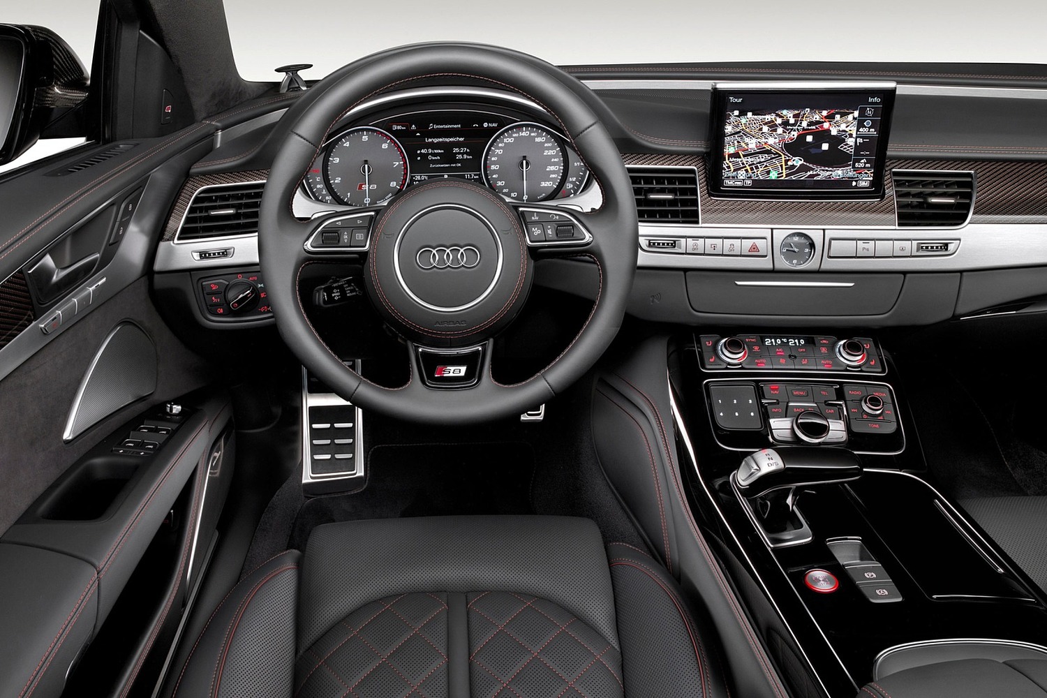 Audi S8 plus quattro Sedan Interior (2017 model year shown)