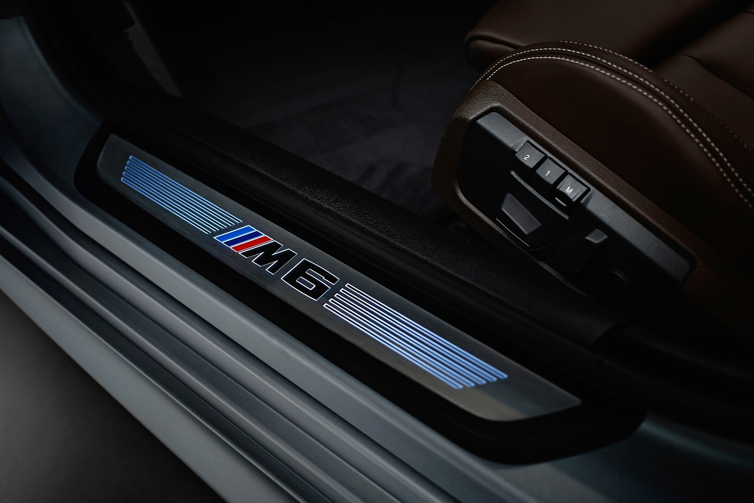 BMW M6 Gran Coupe Sedan Interior Detail (2017 model year shown)