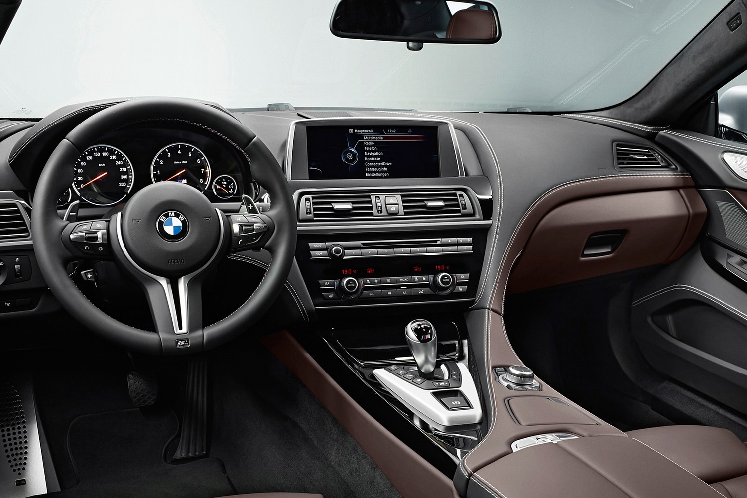 BMW M6 Gran Coupe Sedan Dashboard (2017 model year shown)