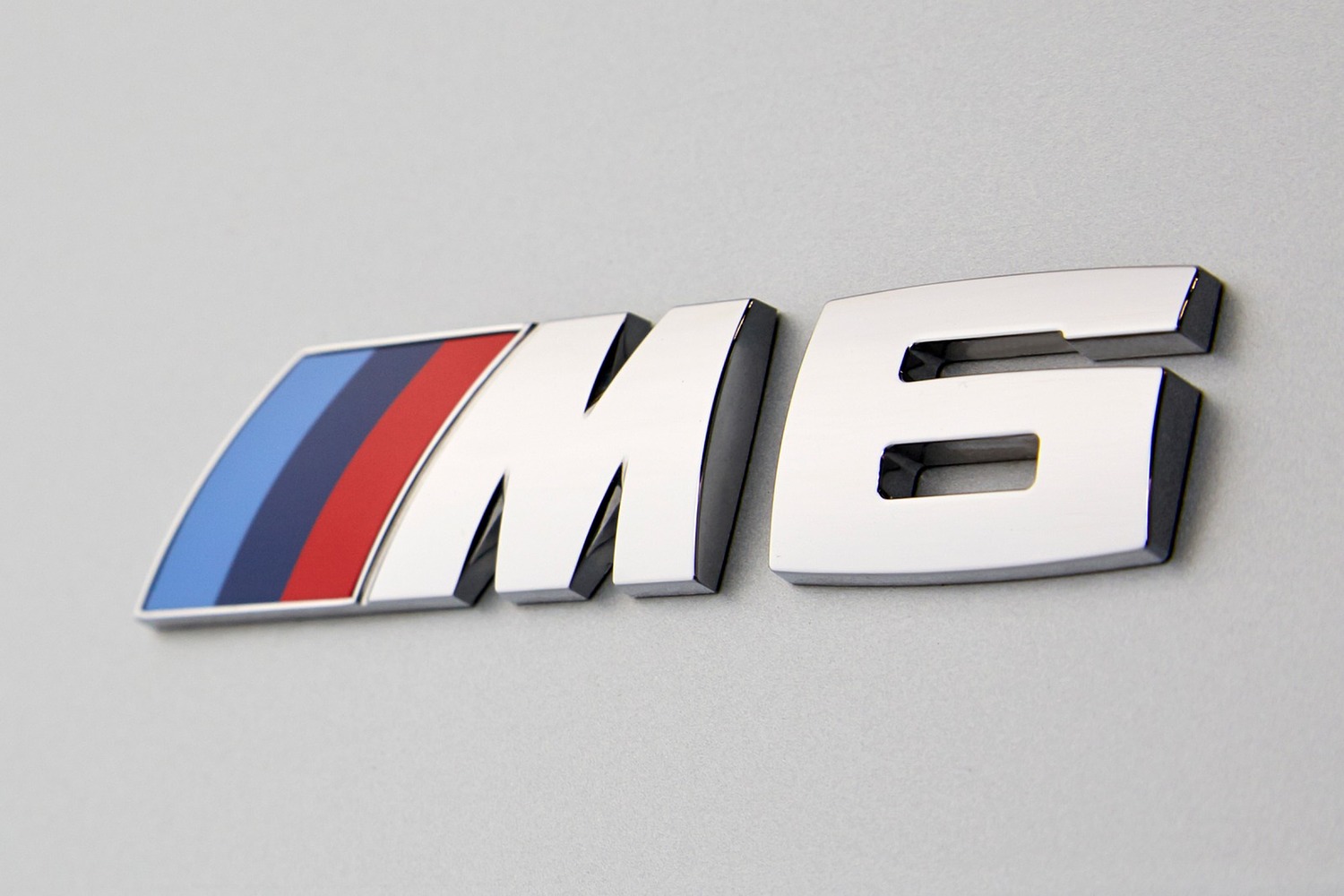 BMW M6 Gran Coupe Sedan Rear Badge (2017 model year shown)