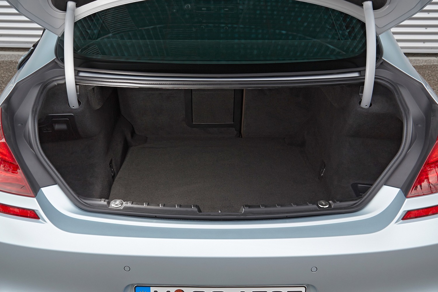 BMW M6 Gran Coupe Sedan Cargo Area (2017 model year shown)