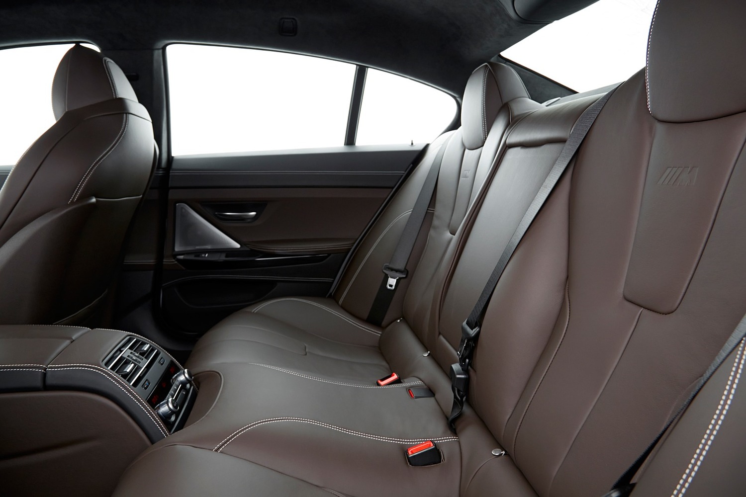 BMW M6 Gran Coupe Sedan Rear Interior (2017 model year shown)