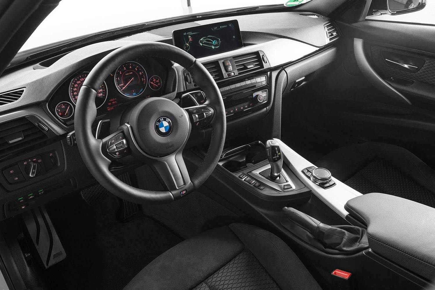 BMW 3 Series 330e iPerformance Sedan Interior (2017 model year shown)