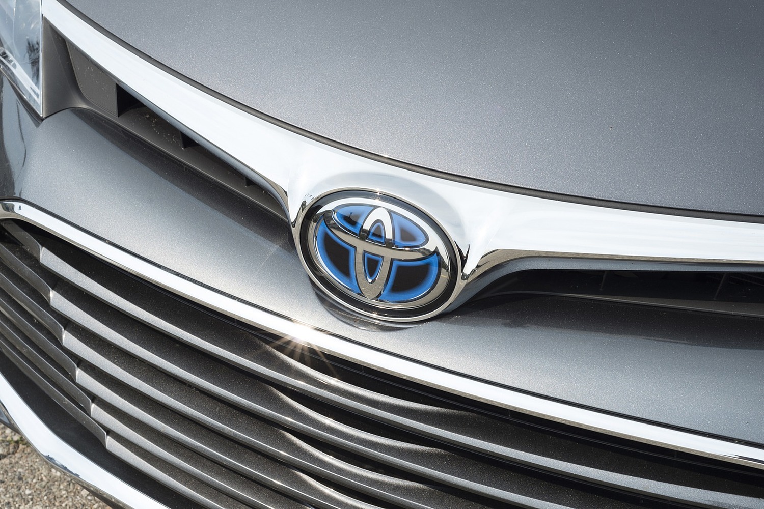 Toyota Avalon Hybrid Sedan Front Badge (2017 model year shown)