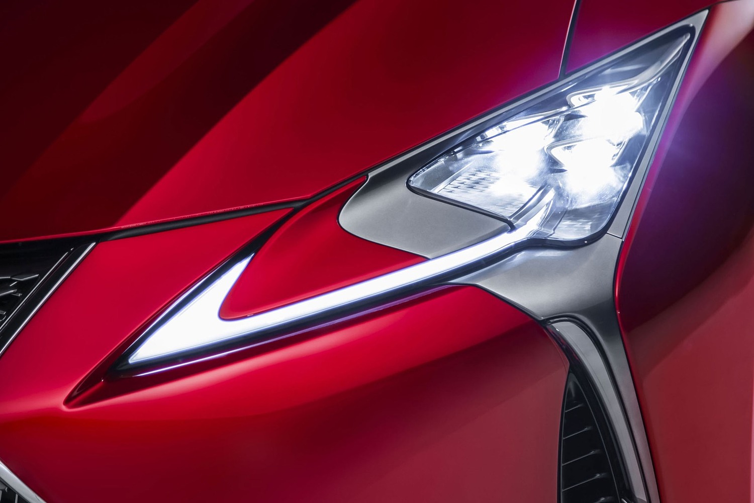 2018 Lexus LC 500 Base Coupe Headlamp Detail Exterior Detail
