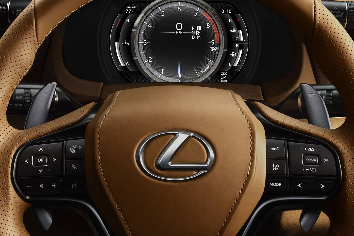 2018 Lexus LC 500 Coupe Steering Wheel Detail
