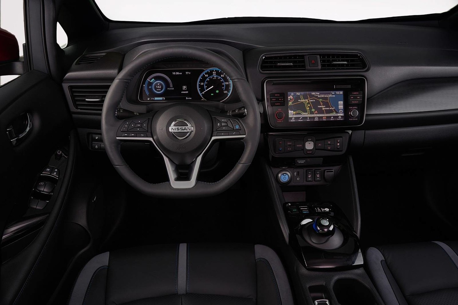 2018 Nissan Leaf SL 4dr Hatchback Steering Wheel Detail Shown