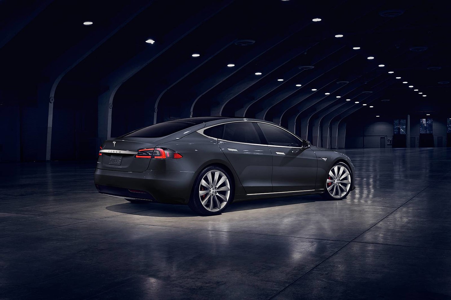 2018 Tesla Model S P100D Sedan Exterior Shown.